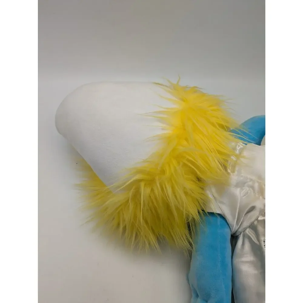 BABW Build A Bear Workshop Smurfette Plush Doll 18” Yellow Hair Satin Dress 2013